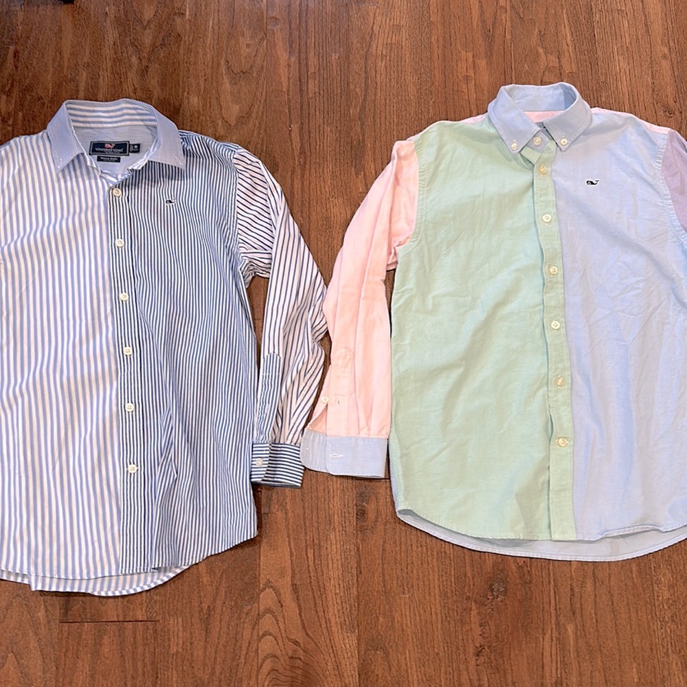 Vineyard Vines 2 piece boys button down shirt